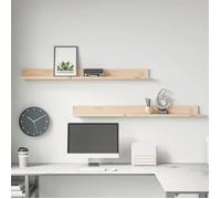 823609 vidaXL Étagères murales 2 pcs 110x11x9 cm Bois de pin massif