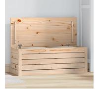 823619 vidaXL Boîte de rangement 89x36,5x33 cm Bois massif de pin
