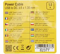 [82377] Delock Câble USB A type A power CC 3,5 x 1,35 mm - 1,5 m