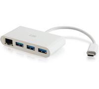 82409 Hub & Concentrateur Usb 3.0 (3.1 Gen 1) Type-C 5000 Mbit/S Blanc - Hubs & Concentrateurs (Usb 3.0 (3.1 Gen 1) Type-C, Rj-45,Usb 3.0 (3.1 Gen 1) Type-A, 5000 Mbit/S, Blanc, Pvc, Rohs, C[Z1742]