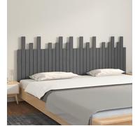 824780 vidaXL Tête de lit murale Gris 204x3x80 cm Bois massif de pin