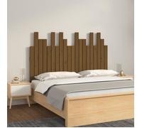 Vidaxl Tête De Lit Murale Marron Miel 127,5x3x80 Cm Bois Massif De Pin Multicolore