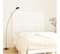 Vidaxl Tête De Lit Murale Blanc 140x3x110 Cm Bois Massif De Pin Blanc