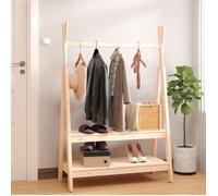 824988 vidaXL Porte-vêtements 100x45,5x150 cm Bois de pin massif