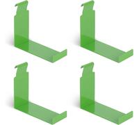 825188 Crochet Décoratif À Suspendre - Taille Xl - Galvanisé Sendzimir - Vert-Jaune - Plastifié - Ral6018 Kit De 4