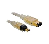 [82577] Delock Câble FireWire IEEE1394 FW400 4Pin -> FW400 6Pin M/M 2m