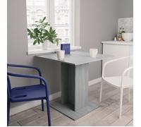 825823 vidaXL Table à dîner Sonoma gris 80x80x75 cm Bois d'ingénierie