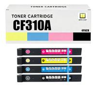 826A / CF310A CF311A CF312A CF313A Cartouche de Toner de Remplacement Compatible pour HP - pour M855xh M855dh M855x,4pack