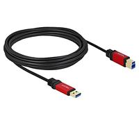 82759 Câble USB A mâle, USB B mâle plaqué or 5m noir 5Gbps DELOCK