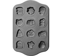 [827700] IBILI Plaque Antiadhésive Halloween 12 Biscuits Acier 44 x 28 cm