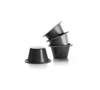 Ibili Moules à crème caramel Moka 827800 Acier 8 cm Lot de 4