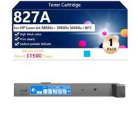 827A Cartouche de Toner Compatible CF300A CF301A CF303A CF302A pour HP LaserJetM880z /M880Z/M880Z NFC Imprimante, Haut Rendement 31500 Pages, Impression Nette