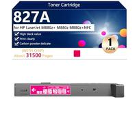 827A Cartouche de Toner Compatible CF300A CF301A CF303A CF302A pour HP LaserJetM880z /M880Z/M880Z NFC Imprimante, Haut Rendement 31500 Pages, Impression Nette