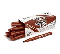 BIC Feutre pointe large Visacolor 1161 – Brun / Rouge – Boîte de 12