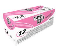 BIC KIDS Feutres de coloriage VISACOLOR 1161 - Pointe bloquée, encre lavable - Boîte de 12