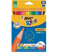 BIC Étui 18 crayons de couleur Evolution – Couleurs assorties