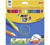 [829733] BIC Etui carton de 24 crayons de couleur ECO KIDS EVOLUTION 24 Couleurs