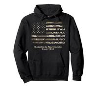 82e Anniversaire Jour J D-Day Débarquement Normandie 2026 Sweat à Capuche
