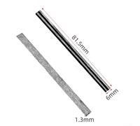 82mm Metal Planer Blade For Portable Electric Hand Planers | Metal Construction, Silver Finish, 82mm Width, Replacement Accessory For Handheld Electric Planers, Pack Of 1 Or 2