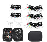 82pcs Terminal Extraction Tool Kit avec Boîte de Rangement Étanche Outils en Acier Inoxydable pour Véhicule Moto et Connecteur de Faisceau de Câblage électrique