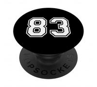83 Numéro Quatre-Vingt-Trois Sports d'équipe Correspondant à l'équipe Varsity PopSockets PopGrip Adhésif