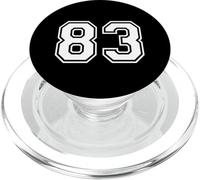 83 Numéro Quatre-Vingt-Trois Sports d'équipe Correspondant à l'équipe Varsity PopSockets PopGrip pour MagSafe