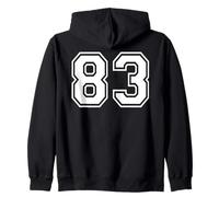 83 Numéro Quatre-Vingt-Trois Sports d'équipe Correspondant à l'équipe Varsity Sweat à Capuche