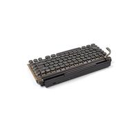 83 Touches Claviers de Jeu RéTro Clavier de Machine à éCrire Clavier Sans Fil USB MéCanique Punk Keycaps pour PC, A