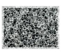 830 pcs (20g) Big Preciosa Ornela Seed Beads 8/0 (3mm-0.9mm hole), Rocailles for embroidery, bracelets, DIY and other craft, transparent colorless crystal 00050