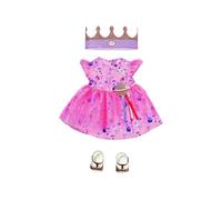 BABY born deluxe Happy Birthday Kit 43 cm 3 ans+ – robe, chaussures, couronne, gâteau