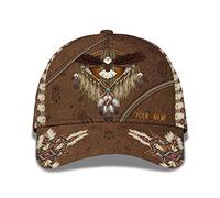 831 Femme Homme Snapback Casquette Séchage Rapide Casquette De Baseball Réglable Strapback Cap Impression 3D Native American Personnalisable - Ethic Culture Lover Eagle and Dreamcatcher