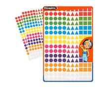 832 gommettes géométriques / 8 couleurs