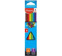 [832002 9-3] Maped Lot de 3 Etuis de 6 crayons couleur COLOR'PEPS Triangulai...