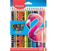 [832218-3] Maped Lot de 3 étuis de 18 crayons de couleur triangulaire COLOR'P...