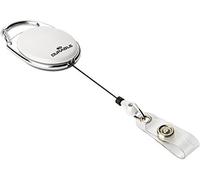 832407 Style Enrouleur Yoyo Longueur 80 Cm Attache Ceinture Avec Lanière Bouton Pression Compatible Perforation Euro Slot Boîtier Bleu Boîte De 10