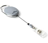 832407 Style Enrouleur Yoyo Longueur 80 Cm Attache Ceinture Avec Lanière Bouton Pression Compatible Perforation Euro Slot Boîtier Bleu Boîte De 10