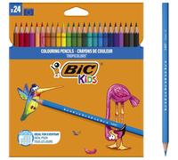 [832568] BIC Etui lot de 24 crayons de couleur KIDS TROPICOLORS