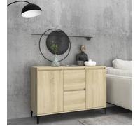 8329-ARMOIRE Buffet bas Classique Enfilade salle à manger Meuble de rangement Chêne sonoma 104x35x70 cm Aggloméré Dimensio