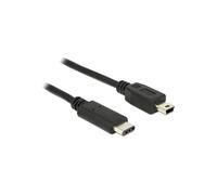 DeLock Câble USB 2.0 USB-Mini-B mâle vers USB-C mâle 0,50 m noir 83335