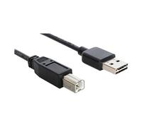 DeLOCK 1m USB 2.0 A - B m/m câble USB USB A USB B Noir