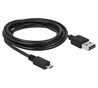 83368 Câble USB 2.0 Plaqué Or 3 Mètres Noir 24AWG,28AWG 480Mbps DELOCK