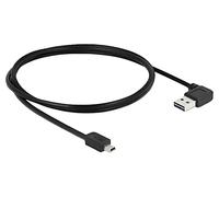 Delock 1m USB 2.0 A - miniUSB m/m - 1 m - USB A - Mini-USB A - 2.0 - Male connector / Male connector - Noir (83378)