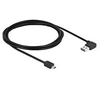 83379 Câble USB 2.0 Plaqué Or 2m Noir 24AWG,28AWG 480Mbps DELOCK