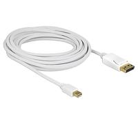 83484 Câble Displayport Mâle, Mini Displayport Mâle L : 5m Blanc DELOCK