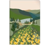 83491c - Un Cahier Piqué Motifs Sapins/Montagne/Jonquilles - A4 21x29,7 Cm 96 Pages Lignées Avec Marge Papier Blanc 90g - Collection La Vie En Vosges ¿ 2 Visuels, Livraison Aléatoire