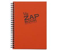 Clairefontaine 8349C Carnet Spiralé 1/2 Zap Book - 80 Feuilles Papier Croquis 100% Recyclé - A5 14,8x21 cm 80g - Couleur de Couverture Aléatoire