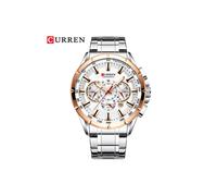 (8363 argent rose) Montres de couple Curren 2020 Marque de luxe Chronographe Montres-bracelets pour