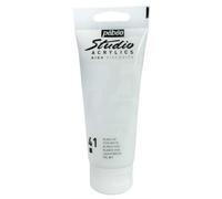 [837041-3] Pébéo Lot de 3 Peintures Studio Acrylique Tube Blanc Vif 100 ml