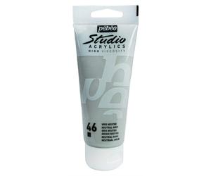 [837046] Pébéo Peinture Studio Acrylique Tube Gris Neutre 100 ml