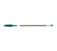 [8373629] BIC Lot de 50 Stylos bille CRISTAL Rechargeable Pointe Moyenne Vert